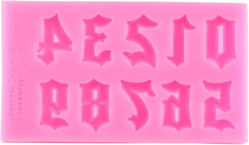 Mujiang Number Chocolate Mould Silicone Letter Mold Candy Making Alphabet Fondant Molds Set of 3...