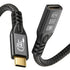 20Gbps USB C 3.2 Extension Cable, USBC 3.2 Gen2 Type-c Male to Female Extender Cable Ultra HD 4K@60Hz 240W Charging 20Gbps Data Transfer Compatibl...