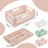 3 Pack Mini Plastic Storage Basket for Shelf Organizing,Collapsible Crate Folding Storage Bin for Desk Organizer Stackable Containers for Home Kit...