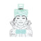 Plush Headband and Wristband Set for Skincare and Makeup Seafoam...