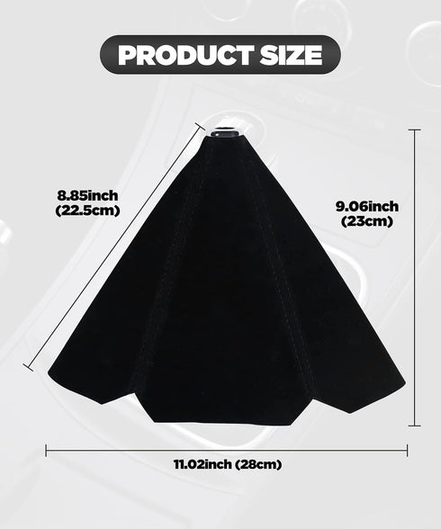 Universal Car Shift Boots Shift Knob Dust Cover MT Gear Shift Cover,PU Leather Shifter Boot Retainer Stick Shift Sleeve Gear Shifter Boot Gear Gai...