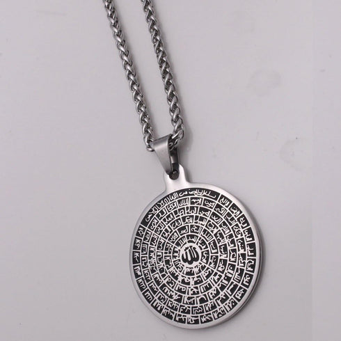 Asma-ul-Husna 99 Names of ALLAH stainless steel 60 cm chain necklace for man women Islamic muslim jewelry...