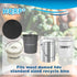HQRP 6-Pack Charcoal Filters for Compost Bucket 6.7 Inch Round Compost Bin Filter for Kitchen Countertop Pail...