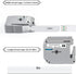 5P M-K231 M Tape MK231-731 12mm 1/2 Compatible with Brother M Label Tape 12mm 0.47 White/Color Label Maker M Tape Compatible with Brother PT-80 PT...