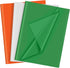 PLULON 60 Sheets Orange Green White Tissue Paper Bulks, Tissue Paper for Gift Bags for St Patrick's day Birthday Gift Wrapping Paper Wedding Holid...