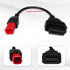 AMHTDOL Obd2 Adapter Cable for Guzzi Kawasaki Suzuki Motorcycle 6 Pin OBD Diagnostic Cable,for Yamaha KTM 6 Pin Obd1 to Obd2 Adapter Connector,Fit...