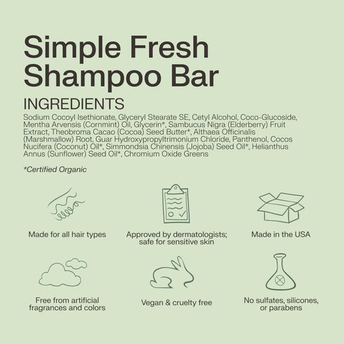The Earthling Co. Shampoo Bar - Promote Hair Growth, Strengthen & Volumize All Hair Types - Paraben & Sulfate Free formula with Natural, Vegan Ing...