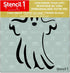 Stencil1 Ghost Stencil 5.75" x 6" - Durable Quality Reusable Stencils for Painting - Ghost Stencil Halloween & Pumpkin Decorating Items and Decor ...