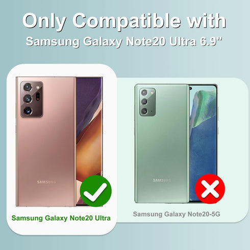 Fiyart Designed for Samsung Galaxy Note 20 Ultra Case with Phone Stand Holder Cute Love Hearts Camera Protection Cover with Wrist Strap for Women ...