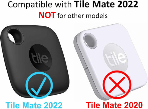 3 Pack Compatible with Tile Mate 2022 Case with Keychain, Flexible Silicone Anti-Scratch Shockproof Skin Cover Kit Compatible with Tile Mate 2022 ...