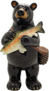 Pacific Giftware Animal World Black Bear Fisherman 6.5 inches Tall Resin Figurine Home Decor...