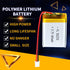 3.7V 522332 400mAh Lipo battery Rechargeable Lithium Polymer ion Battery Pack with PH2.0mm JST Connector...
