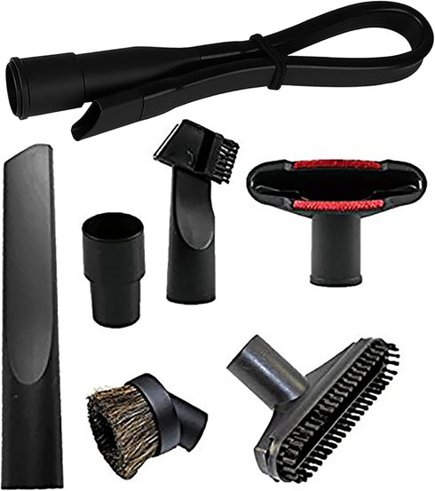 Vacuum Attachments Accessories 1 1/4 inch Vacuum Cleaner Tools Kit Vacuum Dusty Brush with 1 1/4 inch or 1 3/8 inch Standard Hose Adapter...