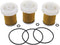 3 Pcs Fuel Filter with 6A320-59930 6A320-58830 for Kubota B1410 RTV900 L320 B3030 B7400 L3800DT L3800F RTVX1120DW RTVX1140R RTVX900W PF9911 33830 ...