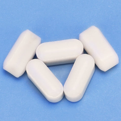 5-Pack Stir Bar Set, 10 mm PTFE-Coated Magnetic Stirring Bars White Laboratory Stir Mixer for Stirrers, 5 PK...
