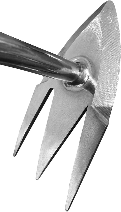 Garden Guru Root Weeder Tool with Ergonomic Handle - Stainless Steel Weed Puller for Planting, Weeding, Flower and Vegetable Care in Lawn Garden Y...