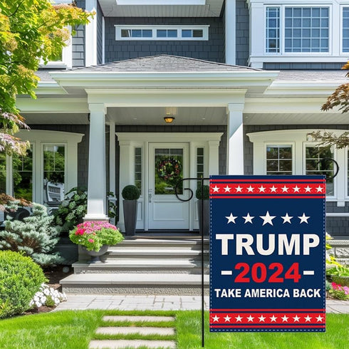 ERT Donald Trump 2024 Garden Flag Double Sided 12X18 Inch Outdoor Take America Great Flag President Flags MAGA...