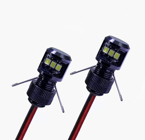 Oznium Side View LED Bolt - 12V LED Side Emitting Light for Bumper, Grille, Cars Interior, Dash, Ambient Lighting, Motorcycle with Aluminum Housin...