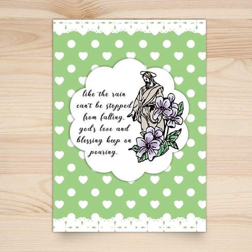 Hying Easter Religion Clear Stamps for Card Making and Photo Album Decorations, Jesus Cross Silicone Stamps Blessing Words Transparent Rubber Stam...