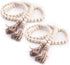 2Pcs Wood Beads Garland - Natural Prayer Wood String Beads Farmhouse Beads Wall Hanging for Wall Vase Door Handle Decor...