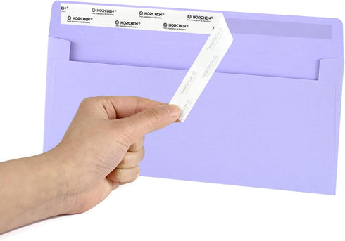 Ten Colors #10 Envelopes 50 Count Self Seal Envelopes for Business,Invitations Windowless Business Envelopes,Horchen...