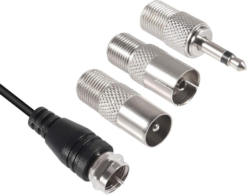 2pcs FM Radio Antenna FM Dipole Antenna FM Antenna for Stereo Receiver Indoor Most Music System FM Radio Home Stereo Receiver AV Audio Vedio Home ...