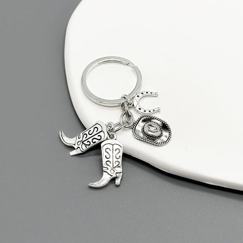 PHAETON 20PCS Hat Boot Horseshoe Keychain Western Cowgirl Keychain Equestrian Keychain Horse Lover Gift Cowboy Keychain Gift for Cowboy, Gift for ...