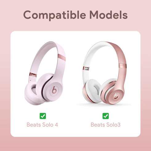 Yinke Case for Beats Solo3 /Solo 4 On-Ear Headphones, Portable Travel Hard Shell Storage Bag (Rose Gold)...