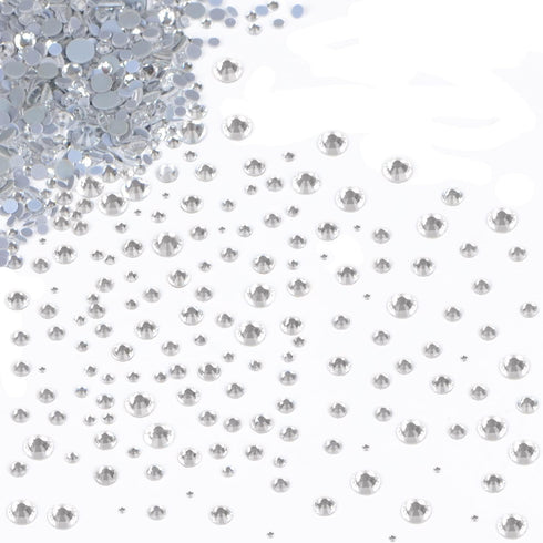 Massive Beads 6800pcs+ Flatback Glass Hotfix Iron On Rhinestones Crystal for DIY Making with 1 Tweezer & 1 Picking Pen for Shoes, Clothes, Face Ar...