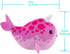 (Narwhal + Orca) Fish 2-Pack B | Small Stuffed Animals with Motor Inside Suitable for Ocean Party Favors | Batteries Required...