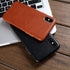 TOOVREN for iPhone X Leather Case Protective Ultra Thin Vintage Anti-Slip Grip Shell Hard Back Cover for iPhone X /10 5.8'' Brown...