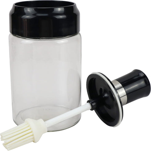 EIKS Oil Bottle with Silicone Brush for Cooking BBQ Kitchen...