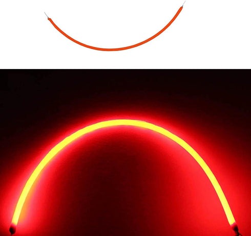 Red 130mm Edison Bulb 3v Cob LED Filament Flexible Lamp Parts Warm Light Edison Bulb Light Accessories Flexible Filament,Light Bulbs(130mm)...