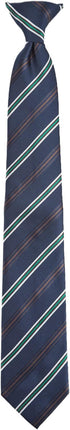 Jacob Alexander Men's Pre-Tied Executive Stripe Pattern Clip-On Neck Tie - Navy Green...