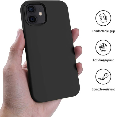 AOTESIER Compatible with iPhone 12 Case and iPhone 12 Pro Case 6.1 inch,Silky Touch Premium Soft Liquid Silicone Rubber Anti-Fingerprint Full-Body...