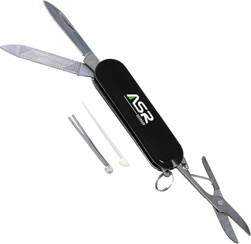 ASR Outdoor Mini EDC Small Pocket Knife Multi Tool - LOGO Black...