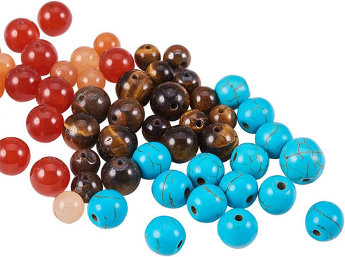 SUNNYCLUE 1 Box DIY 4 Strand Chakra Gemstone Beaded Wrap Bangle Bracelet Making Kit 2.56inch(65mm) Jewelry Craft Supplies for Beginners...