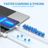 3-Pack 6ft Lightning Cable for iPhone, Fast Charging USB A to Lightning Cable, Compatible with iPhone 14 Pro Max/14 Pro/13/12, iPad, AirPods, MFi ...