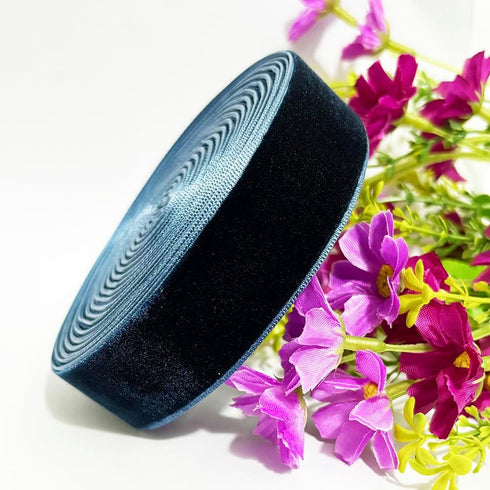 Wedding Christmas Valentin's Day Gift Box DIY Craft Décor Velvet Ribbon(Navy, 1''x2Yards)...