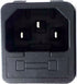 CESS Snap In AC Power Inlet with Fuse Holder - AC Black Socket (jcx) (4 PACK)...