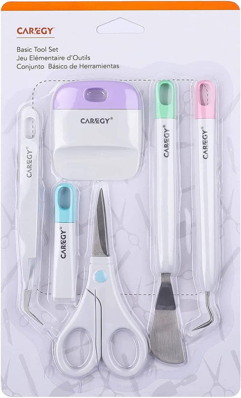 CAREGY Craft Vinyl Weeding Tools Set, Precision Craft Tools Kit, Weeding Kits for Cricut/Silhouette/Siser/Oracal 631/651/751 Vinyl...