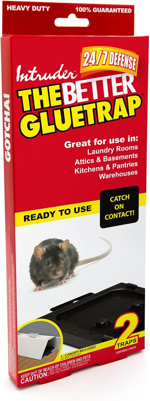 Intruder 17510 The Better Gluetrap Glue Trap, Large, Black...