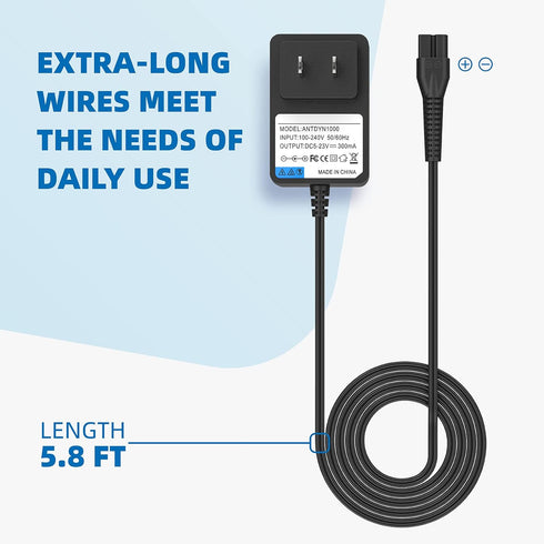 Pet Hair Charger for Bissell Pet Hair Lithium Ion Vacuum 2389 2286A 2286 22862 2482 2389C for Powerlifter Ion Pet 2-in-1 Vacuum 2482, 1616326 161-...