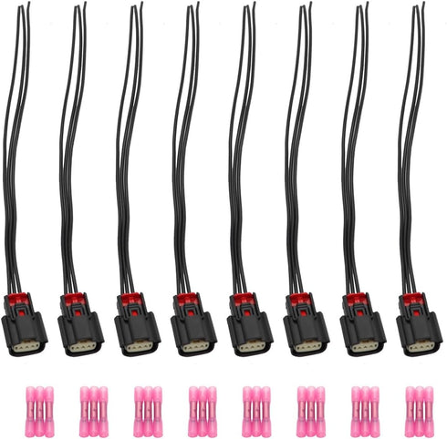 8Pcs Ignition Coil Connector Plug 9U2Z14S411EA Compatible with 2013-2019 V6 V8 Flex F 150...