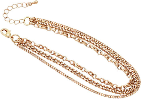Rosemarie & Jubalee Women's Chic Ankle Bracelet Metal Chains Designer Style Anklet...