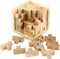 3D Wooden Brain Teaser Puzzle Cube Wooden Puzzles T-Shaped Jigsaw Logic Puzzle Game Puzzles Educational Toy for Kids and Adults (Natural)...