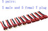 Blomiky 5 Pairs Female and Male 14AWG Silicon Wire Extention Deans T Plug Connector for RC Cars Drone Lithium Battery T Plug 5...