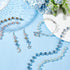 PH PandaHall 5 Strands 3.3 Feet Electroplate Glass Beads Faceted Crystal Glass Beads Chain with Platinum Eye Pin for Necklaces Bracelets Jewelry M...