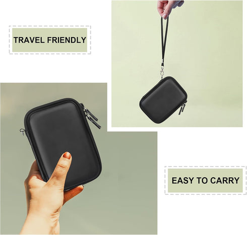 Hard Carrying Case for Fujifilm Instax Mini EVO Instant Camera, Instax Mini Printer Travel Storage Case with Mesh Pocket Can Store USB Cables, Fil...