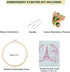 Full Range of Embroidery Starter Kit with Pattern DIY Beginner Starter Stitch Kit Including Stamped Cloth with Pattern, Bamboo Embroidery Hoop, Co...